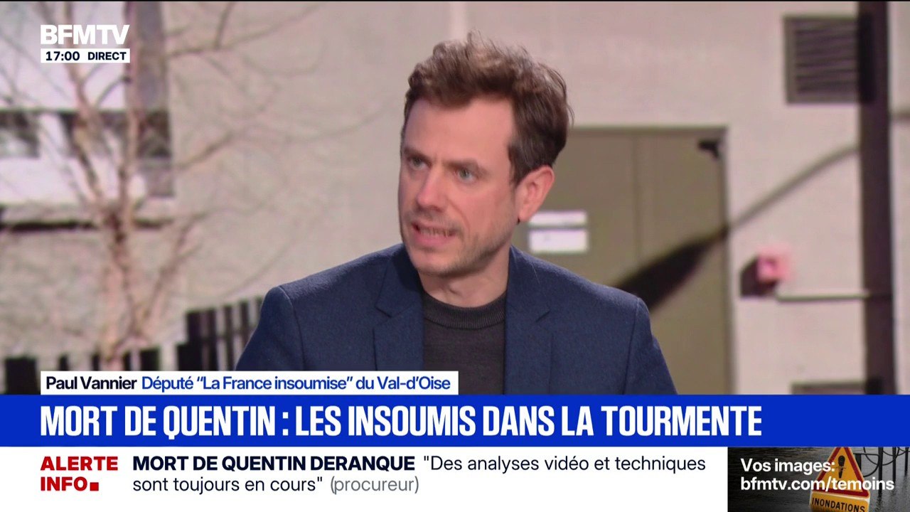 Décès de Quentin Deranque: "La France insoumise n'a aucune responsabilité dans cette mort tragique", martèle Paul Vannier, député "La France insoumise" du Val-d'Oise