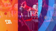 Cardi B sufre fuerte caída durante concierto