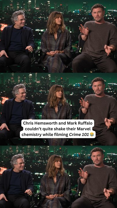 Chris Hemsworth and Mark Ruffalo Couldn’t Quite Shake Their Marvel Chemistry While Filming ‘Crime 101’