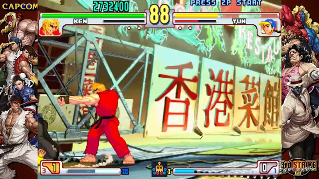 ( TAS ) Street Fighter III 3rd Strike Fight for the Future (ARCADE) (KEN) (Ken Masters)