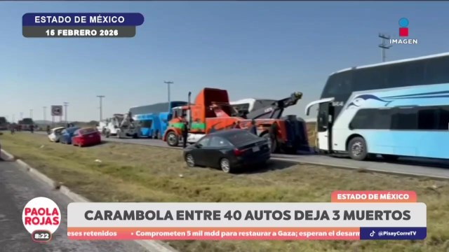 Carambola masiva entre 40 autos deja 3 muertos | DPC con Paola Rojas