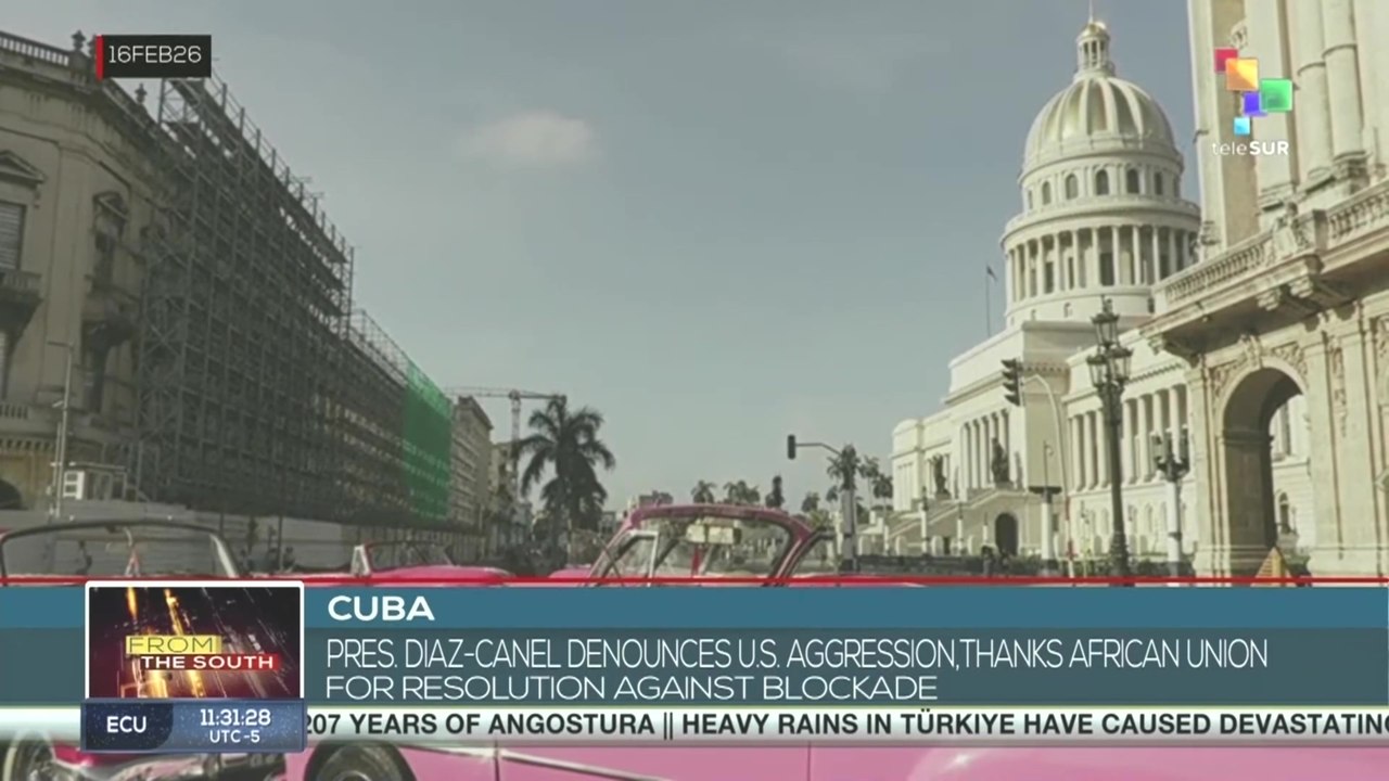 Cuban pres. Diaz-Canel thanks African Union for resolution against blockade