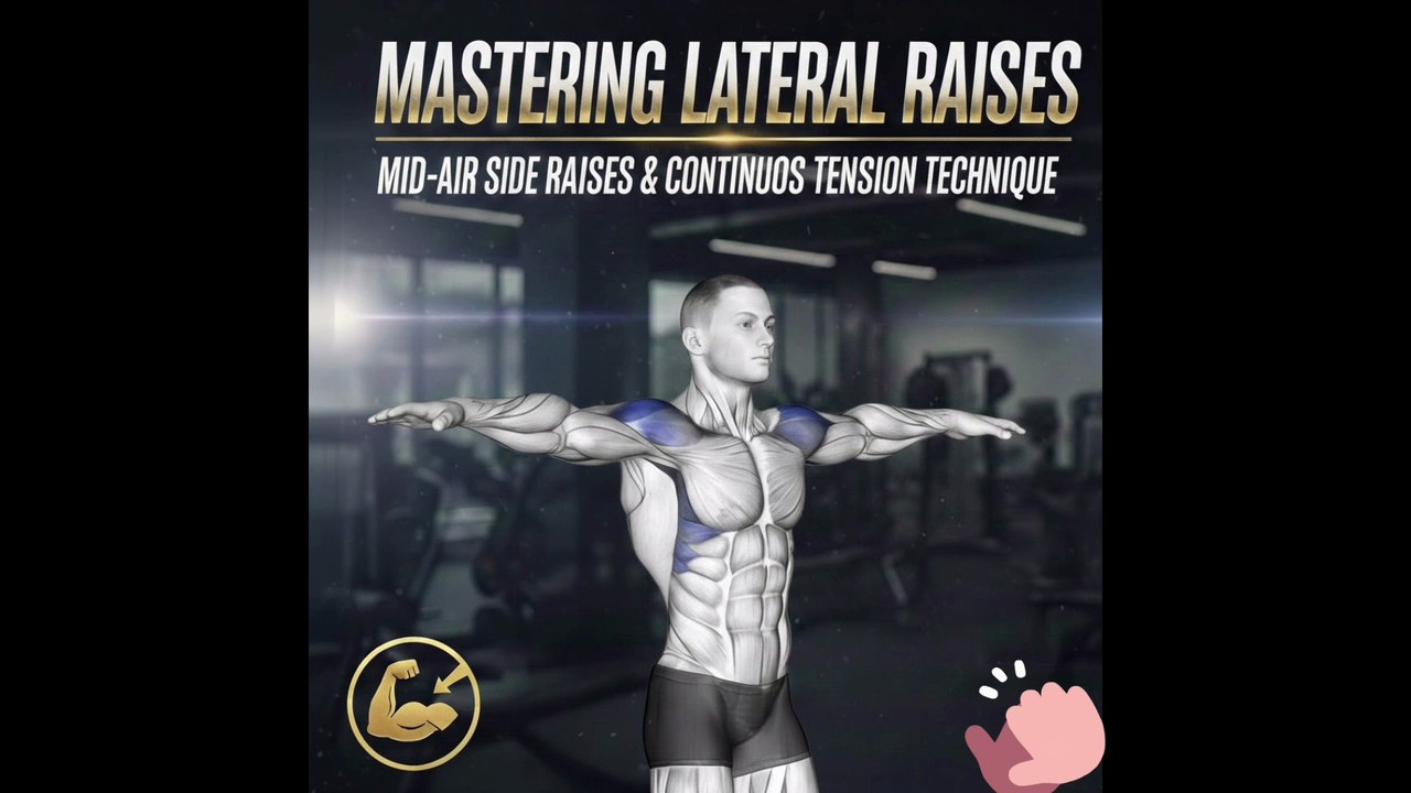 Mastering Lateral Raises at Home: Mid Air Side Raises Workout & Continuous Tension Technique for Lateral Deltoid Isolation