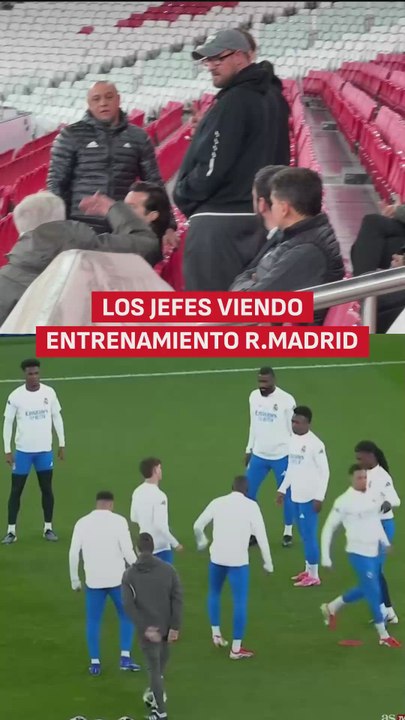 La cúpula del Real Madrid estuvo viendo el entrenamiento del Real Madrid