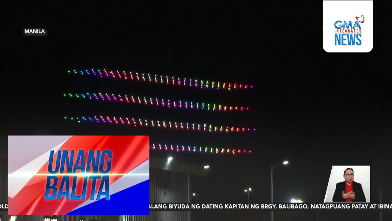 Drone show at fireworks display, bumida sa pagsalubong sa Chinese New Year | Unang Balita