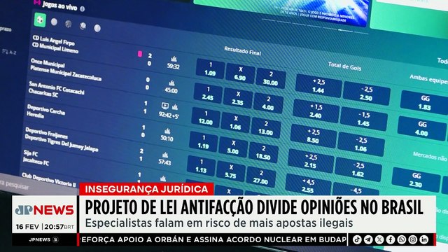 Projeto de Lei Antifacção divide o país e especialistas alertam para migração para apostas ilegais
