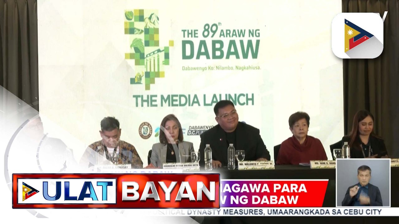 “Schedule of Activities” para sa selebrasyon ng 89th Araw ng Dabaw inilunsad kasabay ng ginanap na media launch ngayong Peb. 19 | ulat ni Regine Lanuza ng PTV Davao