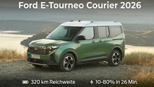 Ford E-Tourneo Courier 2026: Schnellladen im Check