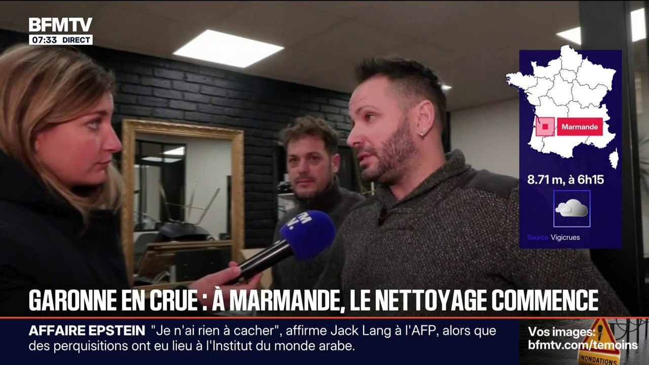 "Ça va remonter, c'est sûr": la Garonne amorce une lente décrue, mais de nouvelles inondations sont attendues