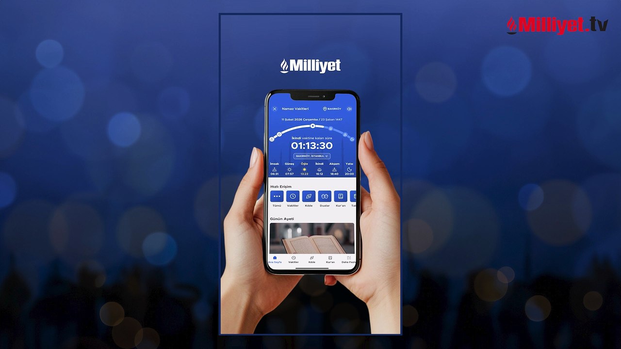 İmsakiye, Kur'an-ı Kerim, Kıble pusulası ve Ezan bildirimi... Hepsi Milliyet'te