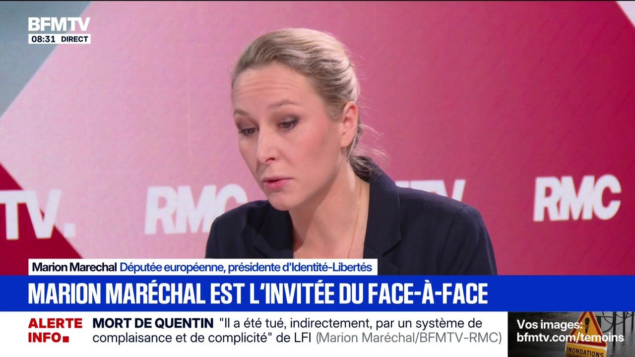 Mort de Quentin Deranque: Marion Maréchal considère que la présence de Rima Hassan dans les locaux de Sciences Po Lyon était "une erreur"
