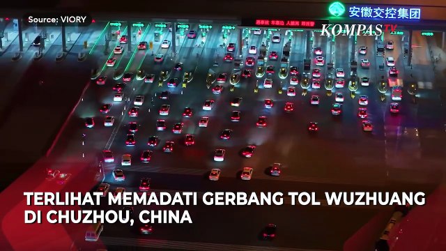Arus Mudik Imlek 2026 Padati Tol Terbesar di China