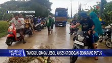 Kronologi Jalan Beton 30 Meter Rusak Diterjang Banjir di Grobogan | KOMPAS PETANG
