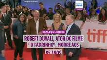 Robert Duvall, ator de "O Padrinho" e "Apocalypse Now", morre aos 95 anos