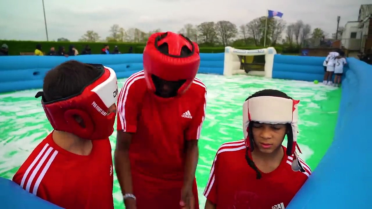 SLIP N SLIDE CHAMPIONS LEAGUE FOOTBALL MATCH