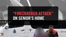 Three teens held after viral video shows firecrackers thrown into elderly resident's home