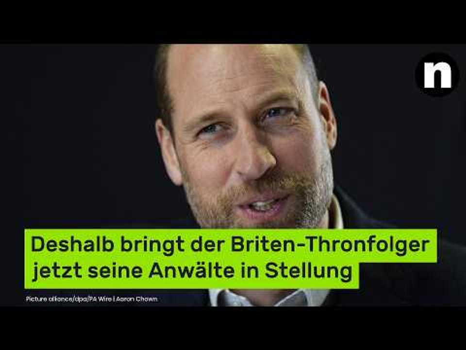 Prinz William empört: Deshalb bringt der Briten-Thronfolger jetzt seine Anwälte in Stellung
