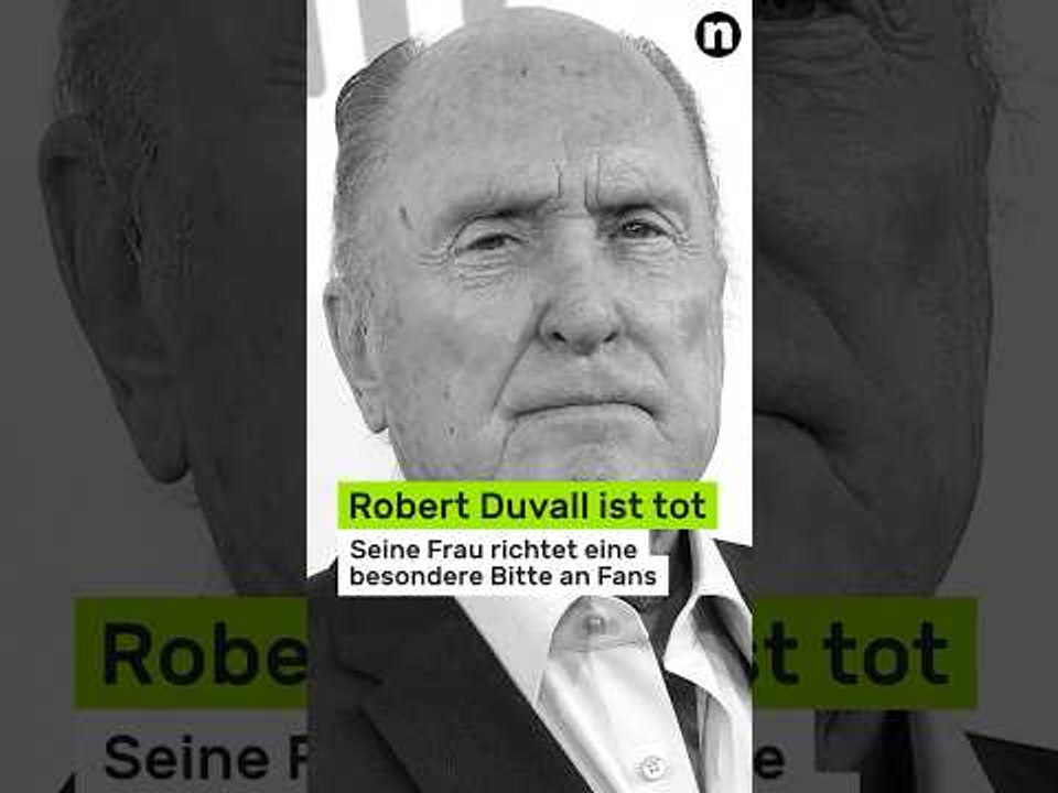 Robert Duvall ist tot: 'Der Pate'-Star gestorben - seine Frau richtet eine besondere Bitte an Fans