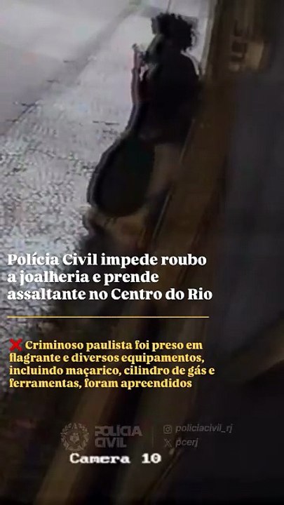 Vídeo mostra suspeitos tentando invadir joalheria para cometer roubo; assista