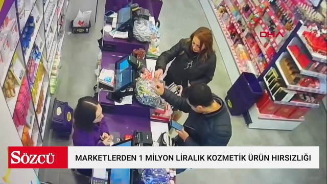 Marketlerden 1 milyon liralık kozmetik ürün hırsızlığına 2 tutuklama