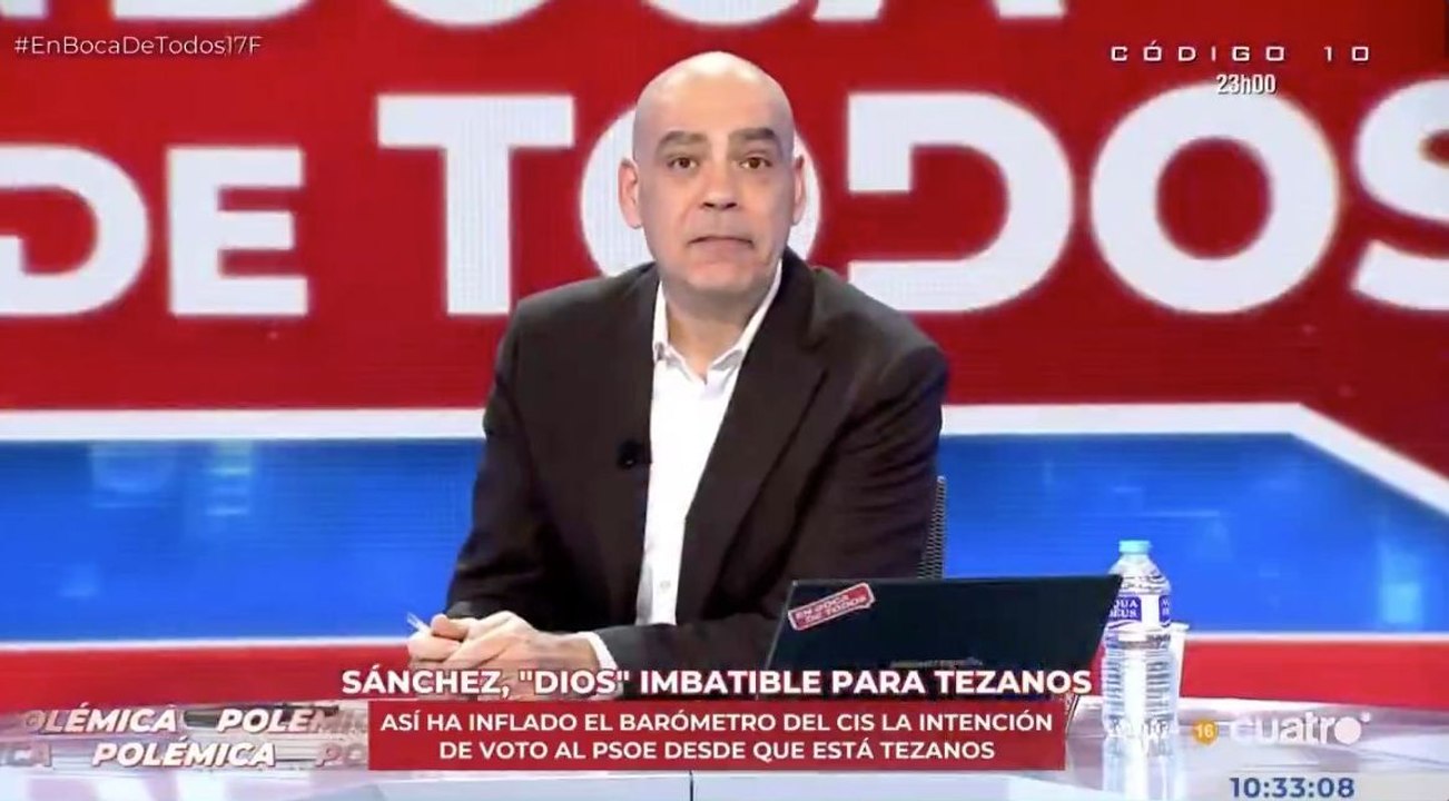 Nacho Abad estalla ante la impostura de Sánchez contra los bulos: "¡Pero si tiene a Tezanos y además pagado con nuestro dinero!"