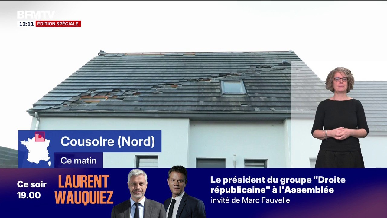 Toitures effondrées, arbres déracinés...le village de Cousolre traversé par un violent phénomène venteux