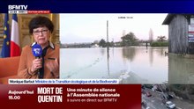 Monique Barbut, ministre de la Transition écologique: "Tant que les crues continuent, il est impossible de connaître l'étendue des dégâts"