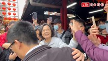 藍白綠板橋走春人氣較勁 小英現身如大型粉絲見面會