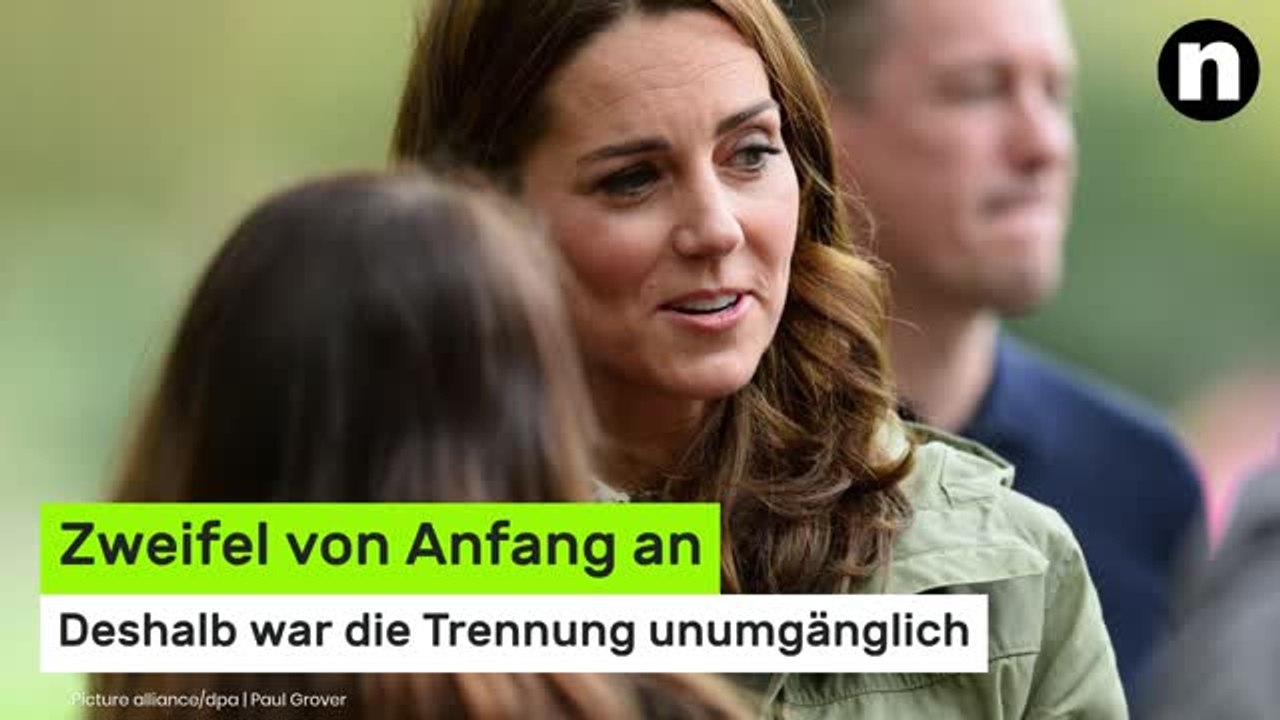 Prinzessin Kate: Zweifel von Anfang an - deshalb war die Trennung unumgänglich