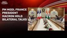PM Modi, President Macron hold bilateral talks in Mumbai