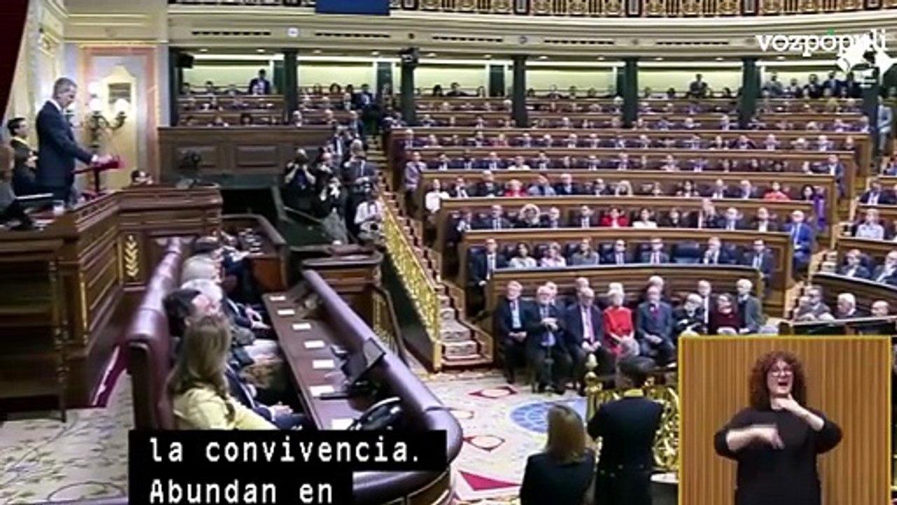 El REY FELIPE puso el CONGRESO EN PIE con su defensa de la CONSTITUCIÓN