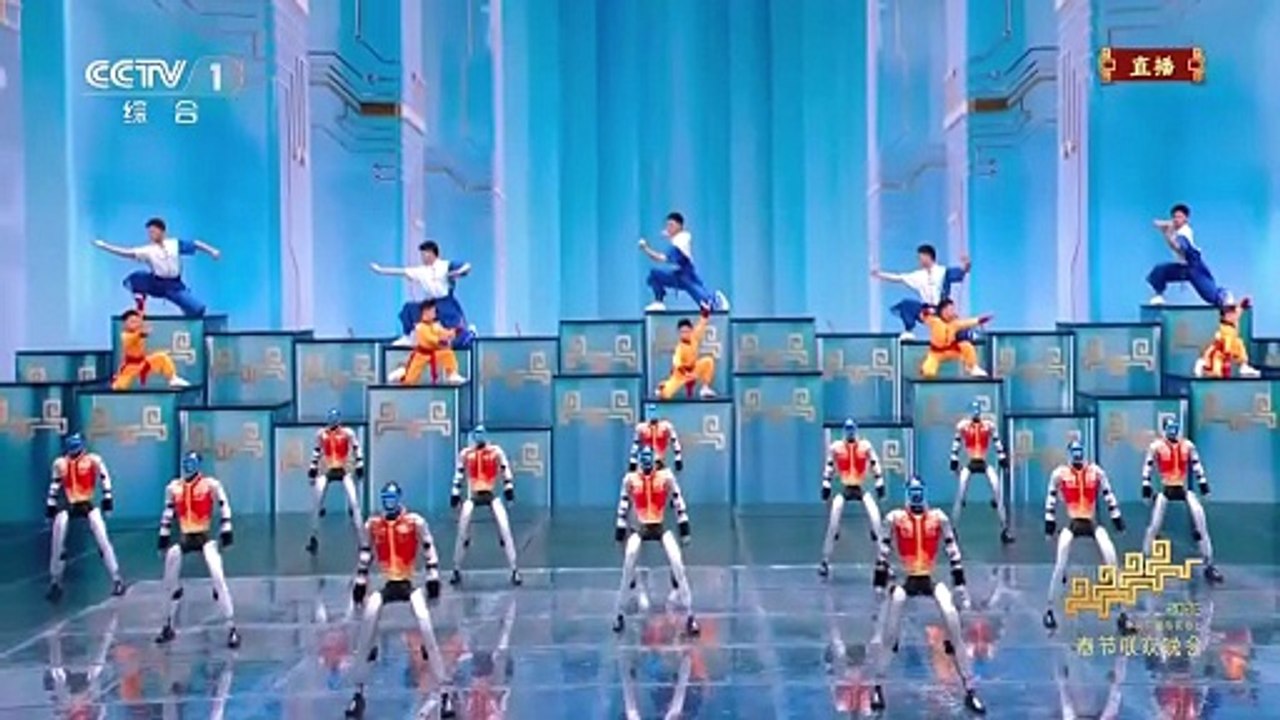 Humanoide hightech-roboter begeistern bei chinas frühlingsfest-gala