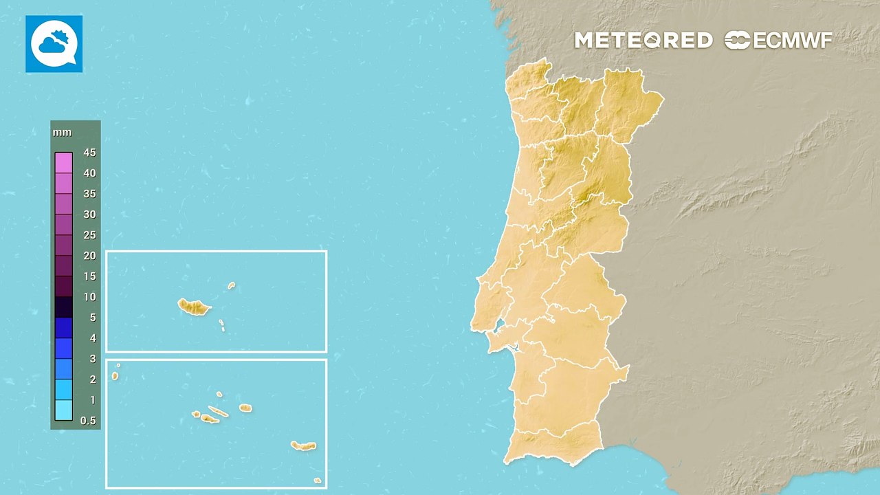 Passagem da frente da tempestade Pedro por Portugal deixará toda esta chuva