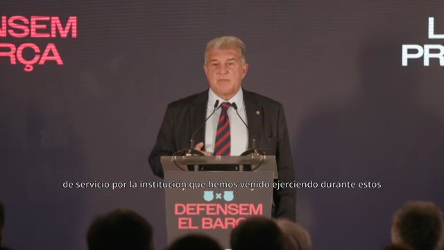Laporta, presentación completa de su candidatura para las elecciones presidenciales del FC Barcelona