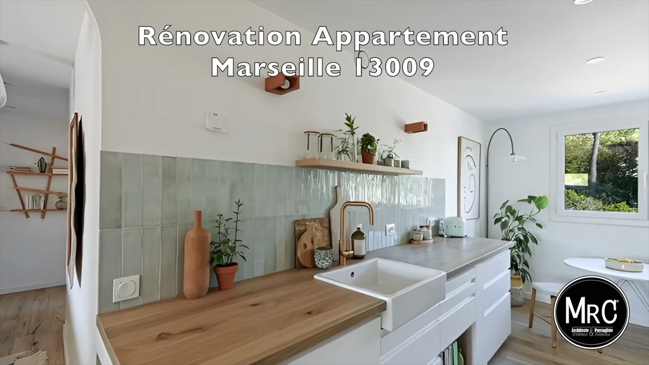 Architecte d’intérieur : rénovation et aménagement d’un appartement à Marseille 13009 Création d’une suite parentale, entrée déplacée, salle de bain repensée et cuisine réaménagée