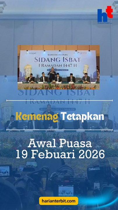 Kemenag Tetapkan, Awal Puasa 19 Febuari 2026