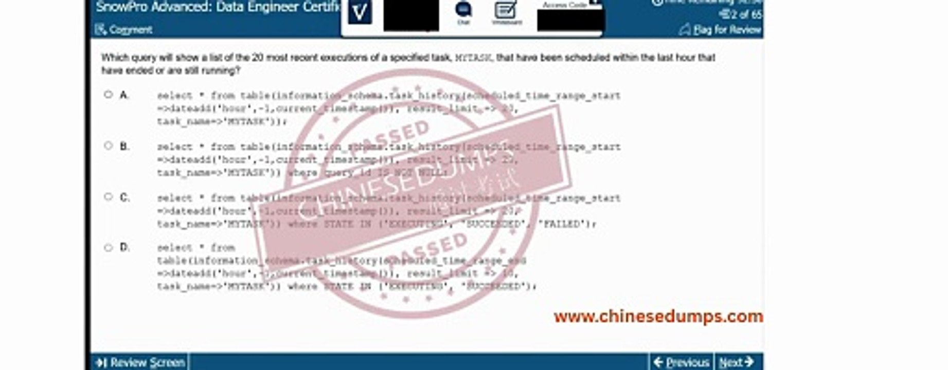 SnowPro Advanced Data Engineer Certification(DEA-C01)