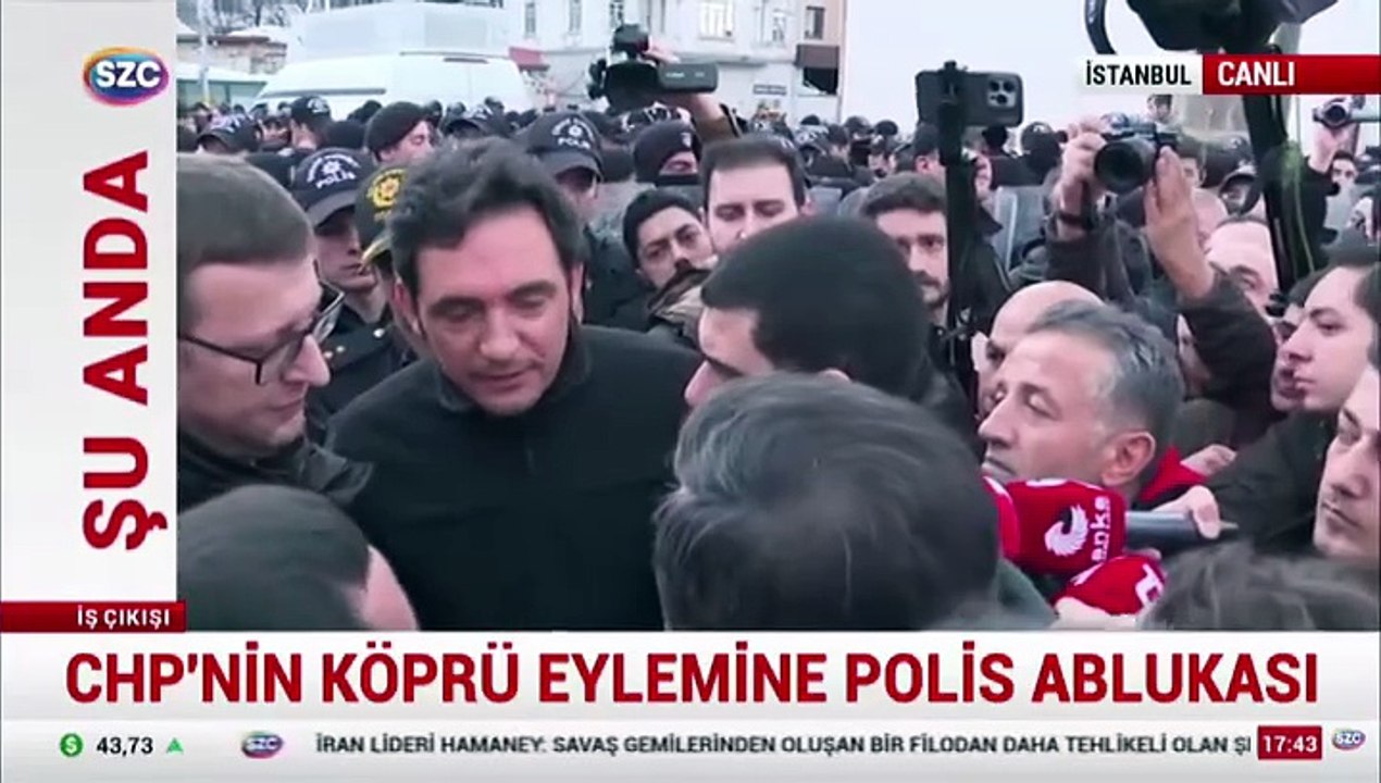 CHP'nin köprü eylemine polis ablukası!