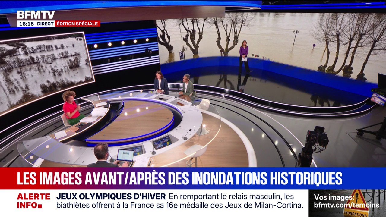 Crues historiques à travers la France: les images impressionnantes avant/après les inondations