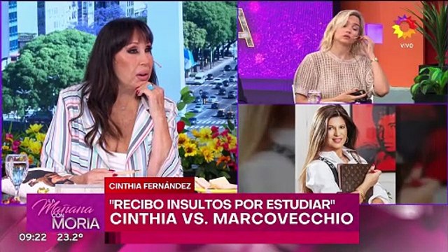 Escándalo en vivo Cinthia Fernández explotó al aire por los duros dichos de Moria Casán sobre ella