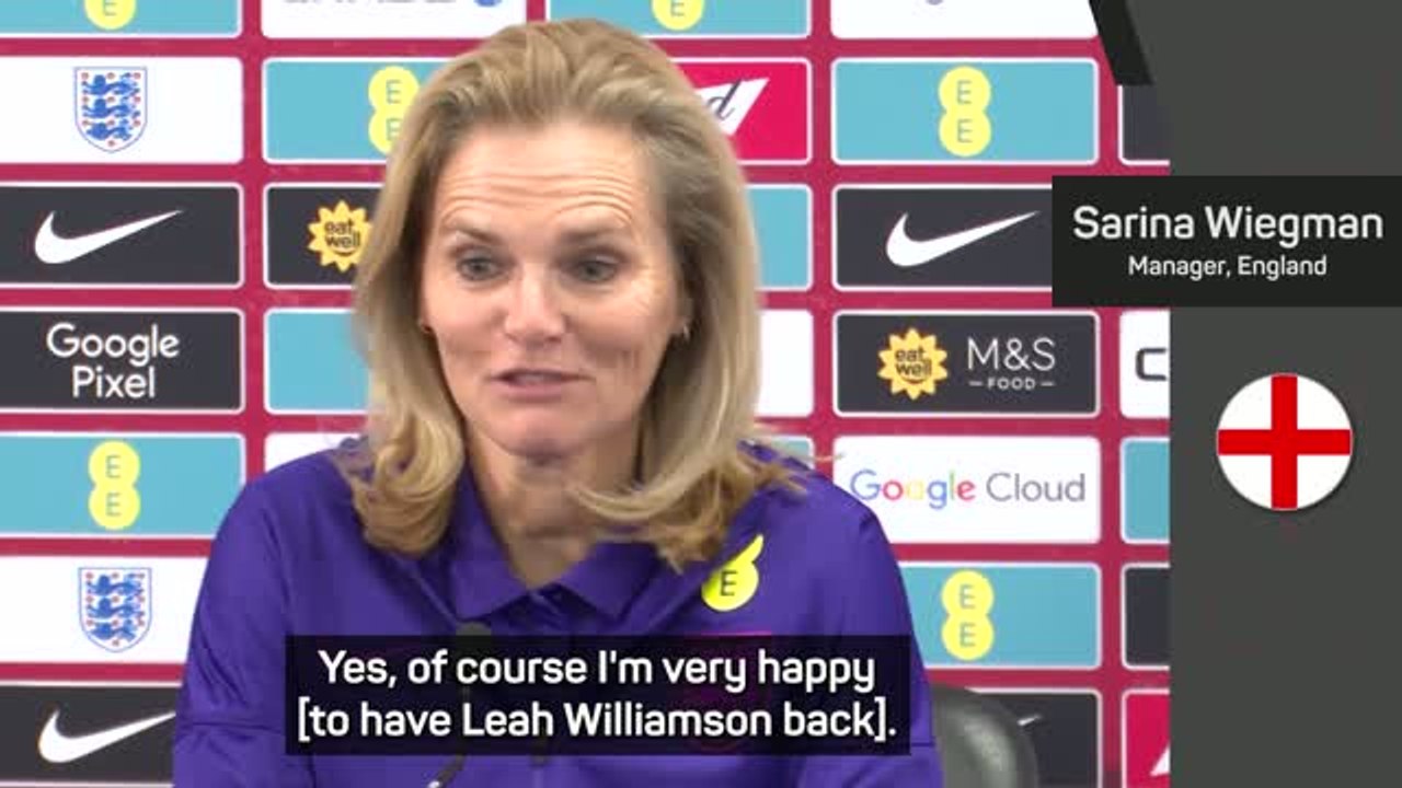 Wiegman happy to have Lionesses captain Williamson back