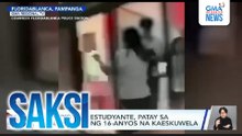 15-anyos na estudyante, patay sa pananaksak ng 16-anyos na kaeskuwela | Saksi