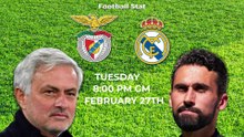 Benfica vs Real Madrid | Champions League 2025-26 | Play off-1st | Stats