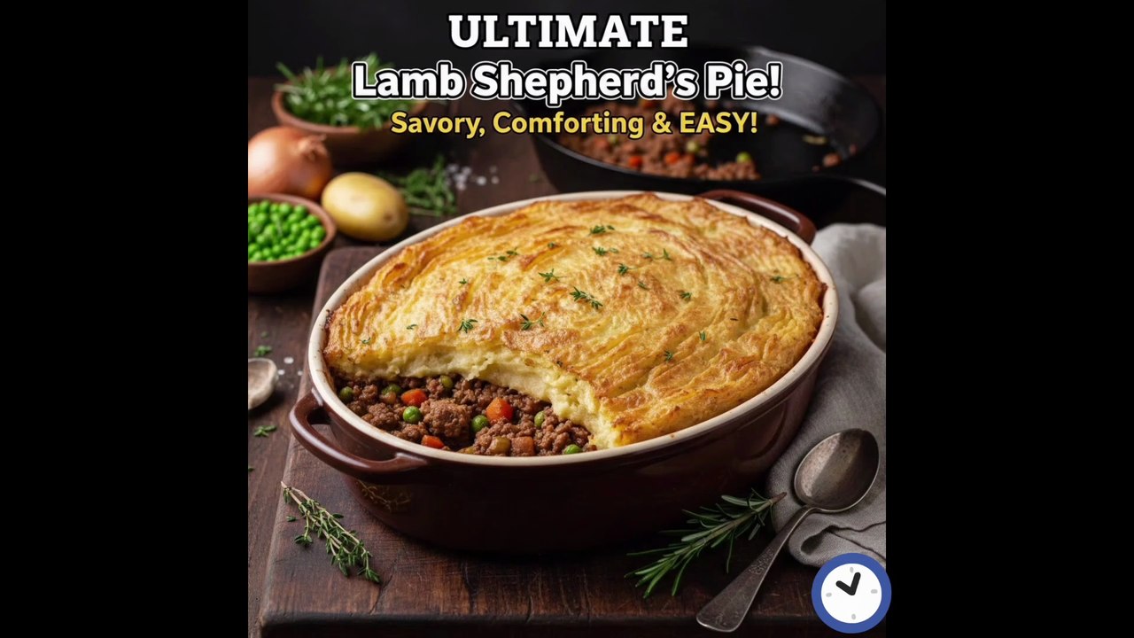 Traditional Lamb Shepherd’s Pie: The Ultimate Savory Meat and Mashed Potato Casserole Recipe