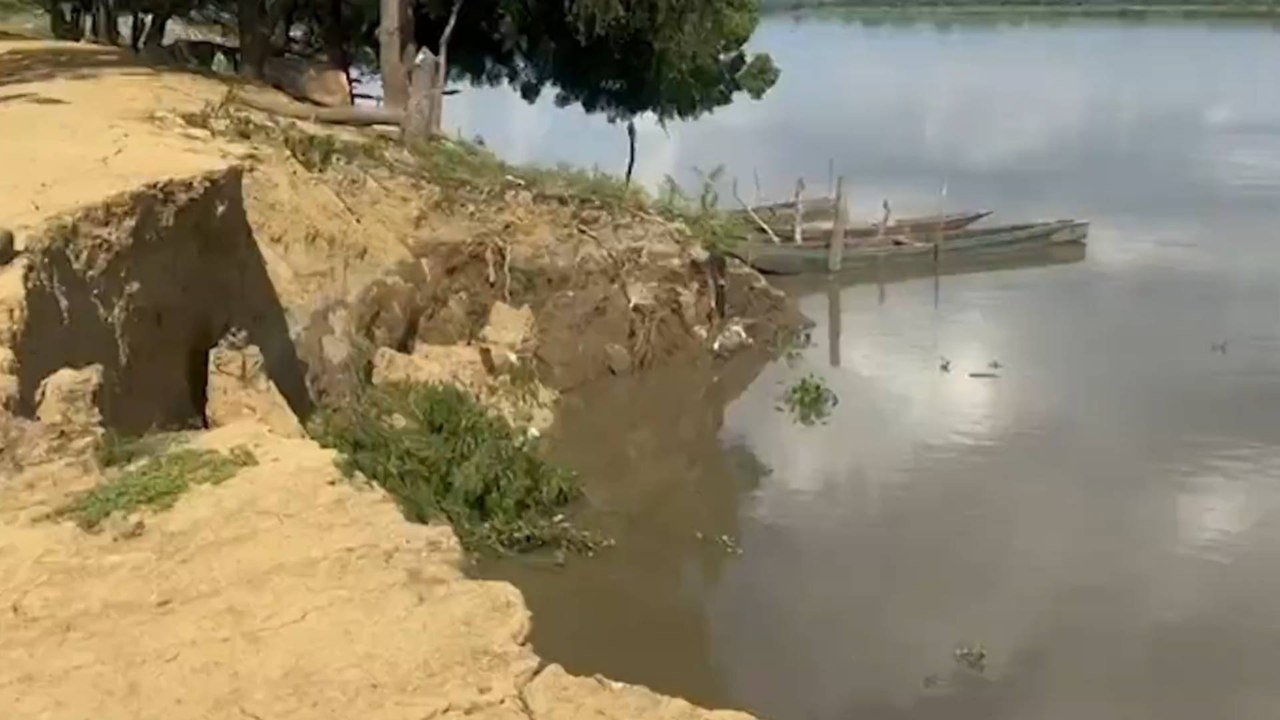 Declararán calamidad pública en Calamar, Bolívar, por erosión del río Magdalena que amenaza varias viviendas