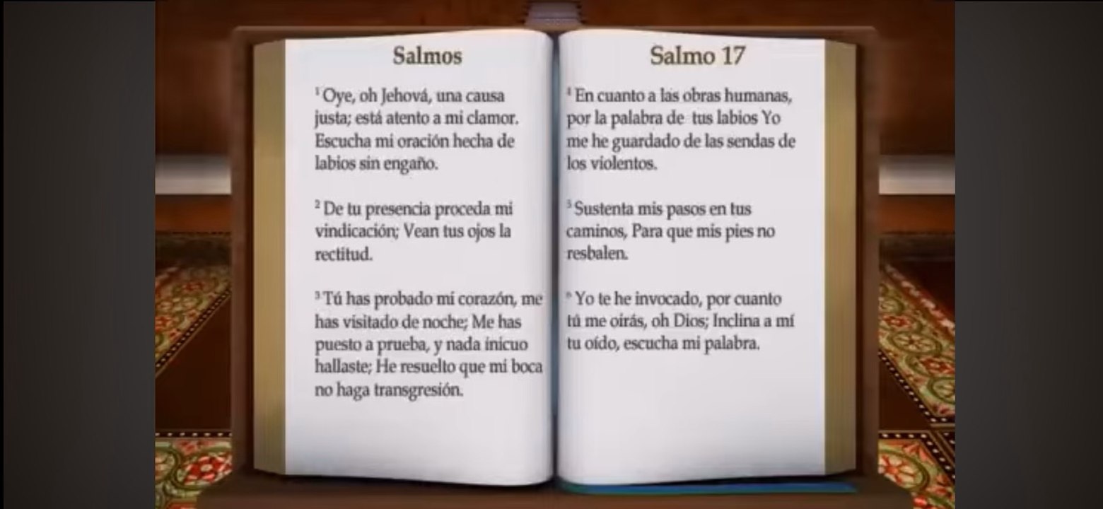 Salmos, 17  .Oración pidiendo ayuda