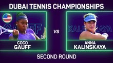 Gauff beats Kalinskaya to reach last 16 in Dubai