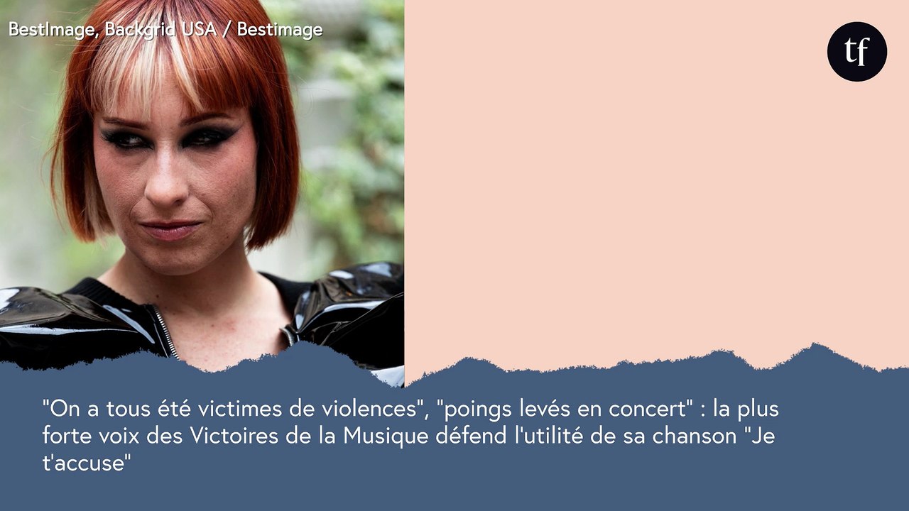 “On a tous été victimes”, “poings levés en concert” : la plus forte voix des Victoires de la Musique défend l’utilité de sa chanson “Je t’accuse”