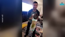 Dad Panics After Baby Has Diaper Blowout