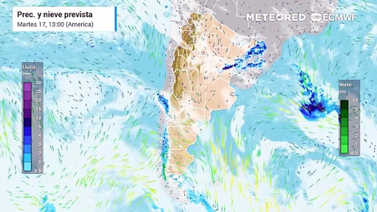 Retornan las tormentas fuertes en el centro de Argentina este miércoles: lluvias de hasta 70 mm y ráfagas intensas